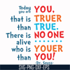 DR00090-Today you are you that is truer than true there is no one alive who is youer than you svg, png, dxf, eps file DR00090.jpg