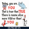 DR05012135-Today You Are You That Is Truer Than True svg, Dr. Suess svg, Read Across America svg, dr svg, png, dxf, eps file DR05012135.jpg