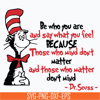 DR05012142-Be Who You Are And Say What You Feel Svg, Dr Seuss Svg, png, dxf, eps file DR05012142.jpg
