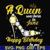 BD0018-A queen was born in june svg, birthday svg, queens birthday svg, queen svg, png, dxf, eps digital file BD0018.jpg