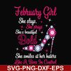BD0040-February girl she slays, she prays she's beautiful bold she smiles at her haters like a boss in control svg, birthday svg, png, dxf, eps digital file BD0