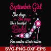 BD0045-September girl she slays, she prays she's beautiful bold she smiles at her haters like a boss in control svg, birthday svg, png, dxf, eps digital file BD