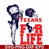 NFL0000152-Houston Texans for life, svg, png, dxf, eps file NFL0000152.jpg