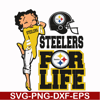 NFL0000169-Steelers for life, svg, png, dxf, eps file NFL0000169.jpg