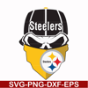 NFL0000173-Steelers skull, svg, png, dxf, eps file NFL0000173.jpg