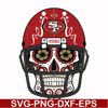 NFL0710202014L-San francisco 49ers skull svg, 49ers skull svg, Nfl svg, png, dxf, eps digital file NFL0710202014L.jpg