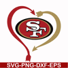 NFL0710202031L-San francisco 49ers heart svg, 49ers heart svg, Nfl svg, png, dxf, eps digital file NFL0710202031L.jpg