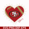 NFL071020203L-San francisco 49ers heart svg, 49ers heart svg, Nfl svg, png, dxf, eps digital file NFL071020203L.jpg