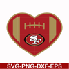 NFL0710202043L-San francisco 49ers heart svg, 49ers heart svg, Nfl svg, png, dxf, eps digital file NFL0710202043L.jpg