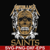 NNFL0009-skull metallica New Orleans Saints svg, png, dxf, eps digital file NNFL0009.jpg
