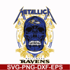 NNFL0022-skull metallica Baltimore Ravens svg, png, dxf, eps digital file NNFL00022.jpg