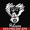 NNFL0048-Raiders heart svg, png, dxf, eps digital file NNFL0048.jpg