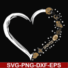 NNFL0097-New Orleans Saints heart svg, Saints svg, png, dxf, eps digital file NNFL0097.jpg