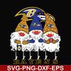 NNFL0307004-Gnomes Baltimore Ravens svg, Gnomes svg, Ravens svg, png, dxf, eps digital file NNFL0307004.jpg