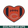 NFL111034T-Chicago Bears heart svg, Chicago Bears svg, Bears svg, Sport svg, Nfl svg, png, dxf, eps digital file NFL111034T.jpg