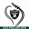 NFL1810204L-Las Vegas Raiders heart svg, Raiders heart svg, Nfl svg, png, dxf, eps digital file NFL1810204L.jpg