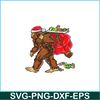 PNG14102398-Bigfoot Santa Carrying Christmas Bag Xmas Hat Sasquatch Men T-Shirt Png.png