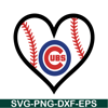 MLB01122305-Chicago Cubs The White Heart SVG PNG DXF EPS AI, Major League Baseball SVG, MLB Lovers SVG MLB01122305.png