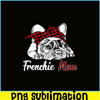 HL161023218-Womens Frenchie Mom French Bulldog With Red Plaid Headband PNG.png