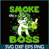 PNG14102341-420 Unicorn Smoke Like A Boss Shirt Weed Pot Leaf Marijuana T-Shirt Png.png