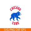 MLB01122301-Chicago Cubs The Iconic Bear SVG PNG DXF EPS AI, Major League Baseball SVG, MLB Lovers SVG MLB01122301.png
