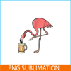 BEER28102322-Flamingo Drinking Beer PNG Funny Pink Flamingo PNG Beer Lover PNG.png