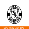 MLB01122315-Chicago White Sox The White Logo SVG PNG DXF EPS AI, Major League Baseball SVG, MLB Lovers SVG MLB01122315.png