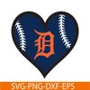 MLB01122366-Detroit Tigers The Blue Heart SVG, Major League Baseball SVG, MLB Lovers SVG MLB01122366.png