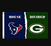 Houston Texans and Green Bay Packers Divided Flag 3x5ft.png
