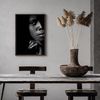 Black and White Portrait Photography, African American Wall Art, Stretched Canvas, Mursi Tribe Ethiopia, Afrocentric Interior Decor-7.jpg