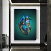 Positive Heart canvas , Heart painting , Heart painting , Heart Wall Art , Spiritual painting , Boat painting , Posters of heart.jpg