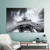 Glass Wall Decor, Glass Wall Art, Glass Printing, Eiffel Tower Photo Print, Sky Landscape Glass Decor, Landscape Glass Printing,.jpg