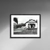 Old Maude Bows to the Virginia Creeper Photo Poster Framed Canvas, O Winston Link photos, Black White photo, Canvas Wall Art, Decor Canvas.jpg