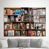 Wall Decoration,Photo Books Wall Decor,Glass Wall Decor,Library Photo Print,Glass Custom For Art,Library Wall Art,.jpg