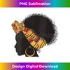 Womens Funny Kente Cloth Head Wrap Gift For African American Women V-Neck - Premium Sublimation Digital Download