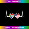 South Africa USA Heartbeat Flag South African American Tank Top - Special Edition Sublimation PNG File