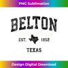 Belton Texas TX Vintage Sports Design Black Print - Retro PNG Sublimation Digital Download