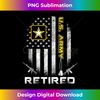 Retired US Army American Flag Retirement 2021 Men Women Tank Top - Premium Sublimation Digital Download