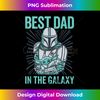 Star Wars The Mandalorian and Grogu Best Dad in the Galaxy Tank Top 2 - Premium Sublimation Digital Download