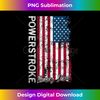 Powerstroke Burning Diesel American Flag Tank Top 2 - Premium PNG Sublimation File