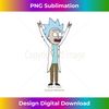 Rick and Morty Tiny Tiny Rick Long Sleeve - Unique Sublimation PNG Download