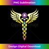 Chakra, caduceus, Hermes staff, snake, spirituality, buddhis - Creative Sublimation PNG Download