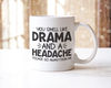 You Smell Like Drama Mug Coaster Gift Set Teacher Tea Cup Office Workspace Funny Receptionist Helpdesk Coffee Mug Set.jpg