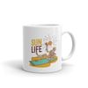 Sun Life Beach Skeleton Chill Relax Funny White Glossy Mug.jpg