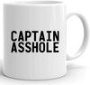 xPuffer Husband Mug Dad Cup - CAPTAIN ASSHOLE Shirt Funny Boat Sailor Husband Gift Idea Funny White Mug.jpg