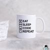 Eat Sleep Code Repeat Coffee Mug • Computer Coder Programming or Developer Gift.jpg
