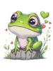 Minimal Cute Baby Frog .png