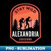 Alexandria Louisiana Hiking in Nature - Premium PNG Sublimation File