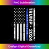 IL-20231212-12194_Trump 2024 Back The Blue Thin Blue Line USA Flag (ON BACK) Long Sleeve 12230.jpg