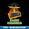 Owl Pun I love Owlgebra for Math Lovers - Retro PNG Sublimation Digital Download